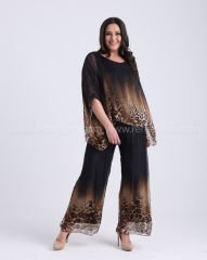 ITALY LEOPAR DESEN İPEK TAKIM