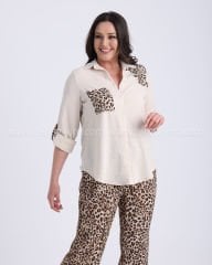 Leopar Desen Keten Takım