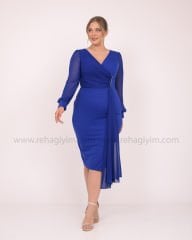 Şifon Kol Araboy Elbise | Saks